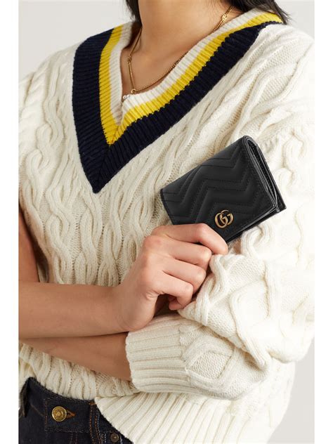 gucci marmont quilted wallet|Gucci Marmont wallet dupe.